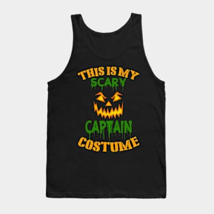 This Is My Scary Captain Costume Tank Top